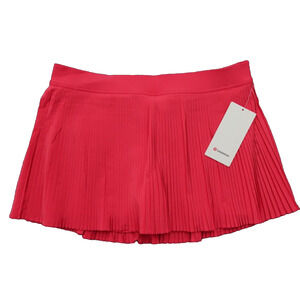 New Lululemon Size 14 Varsity High Rise Pleated Skirt Tennis GLZP Glaze Pink